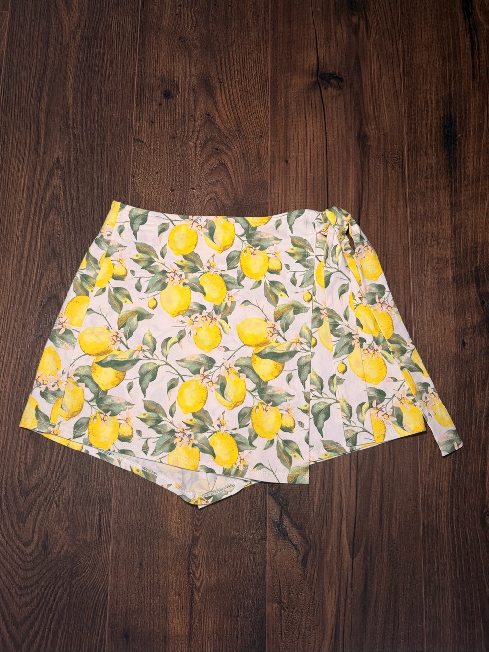 **NWOT** Altar’d State Lemon Print Wrap Skort